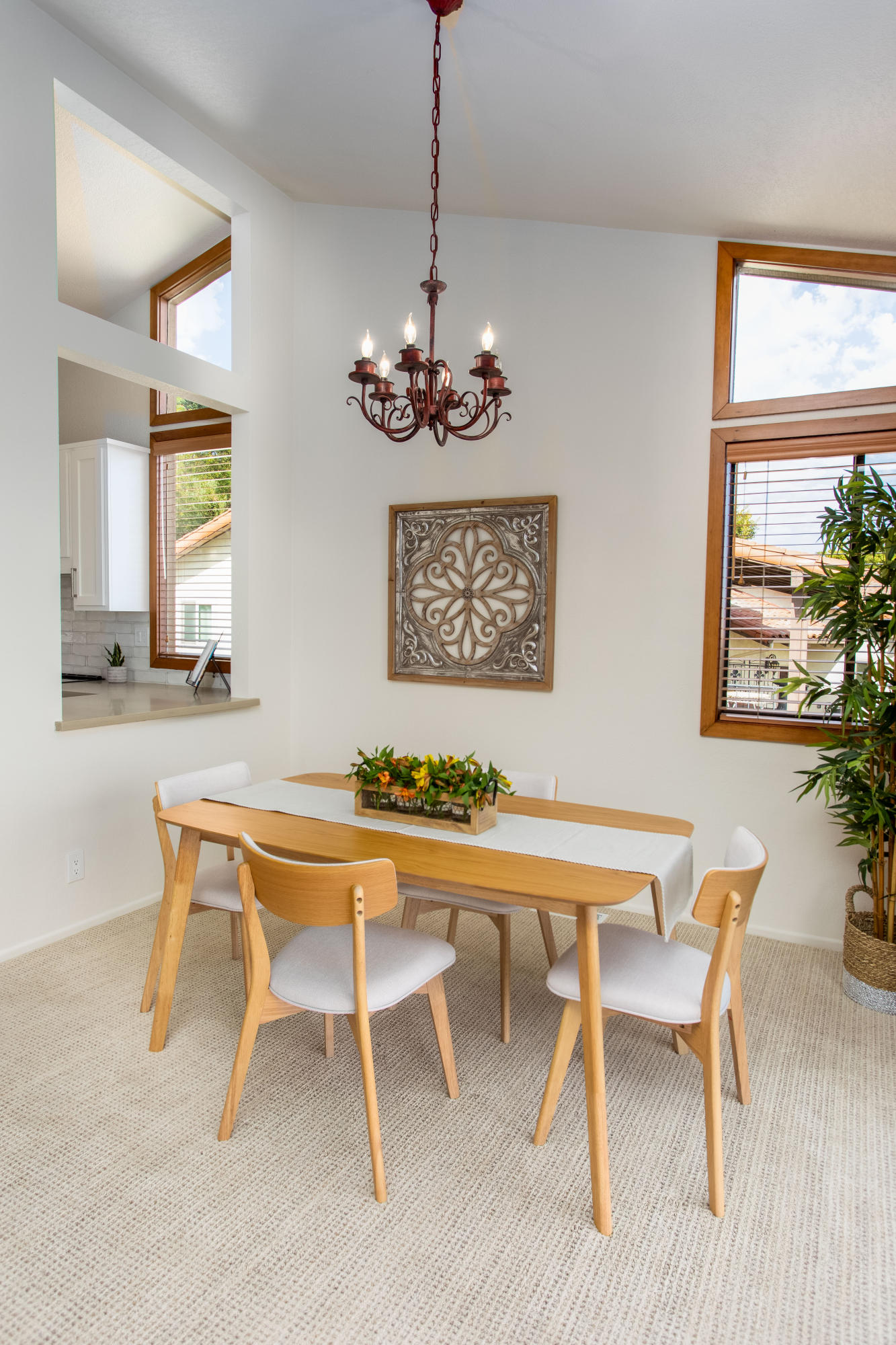 624 Las Alturas Road Santa Barbara, CA 93103 - Photo 9 of 40 a view of a dining room with furniture window and wooden floor