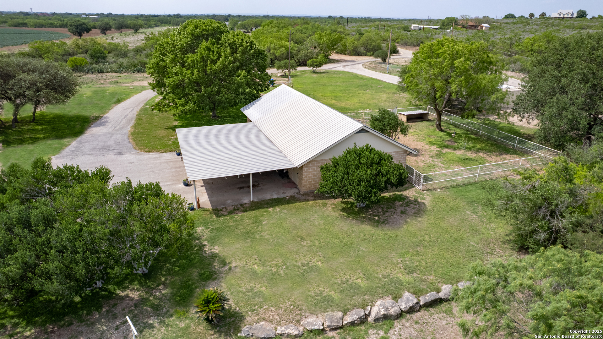 433 Mills Lane Uvalde, TX 78801 - Photo 44 of 51 an aerial view of a house with yard