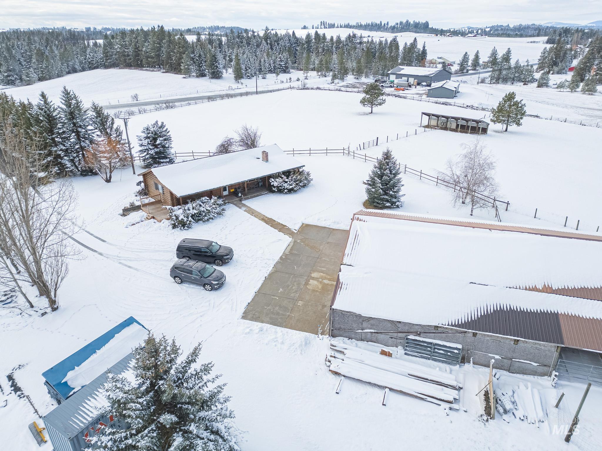 4370 Highway 8 Troy, ID 83871 - Photo 1 of 1 View of snowy aerial view