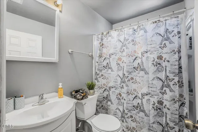 a bathroom with a sink and toilet