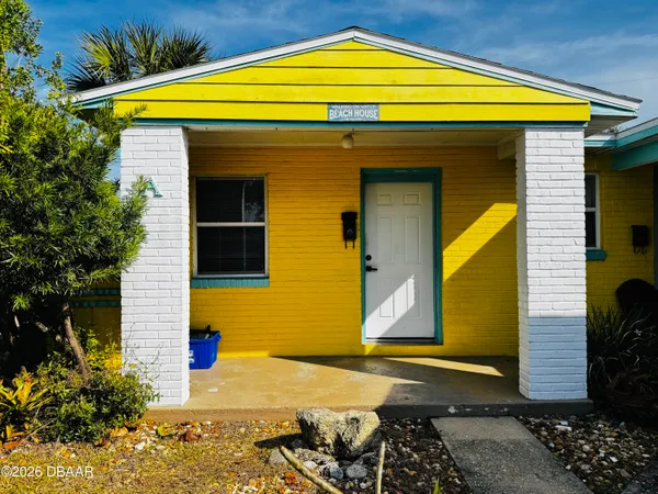 a front view of a house