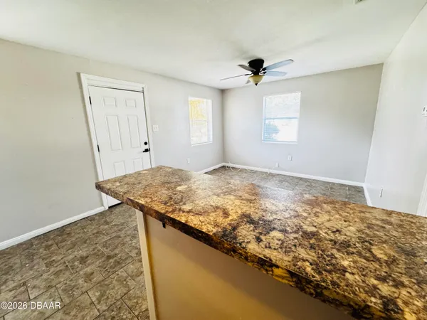 a view of a kitchen