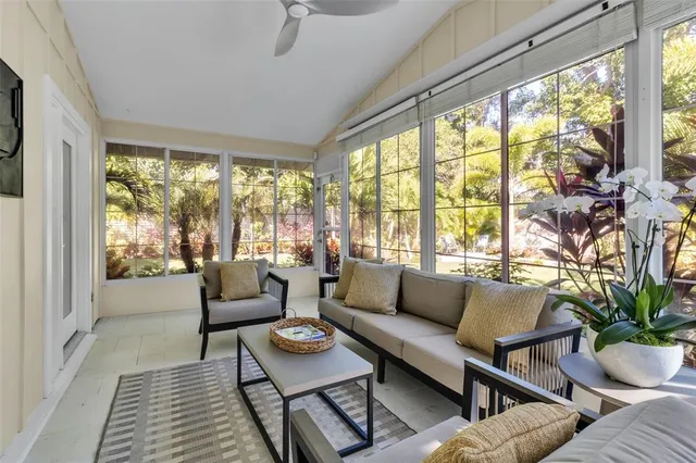 a view of a backyard with a garden