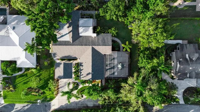 a view of a lake with a city