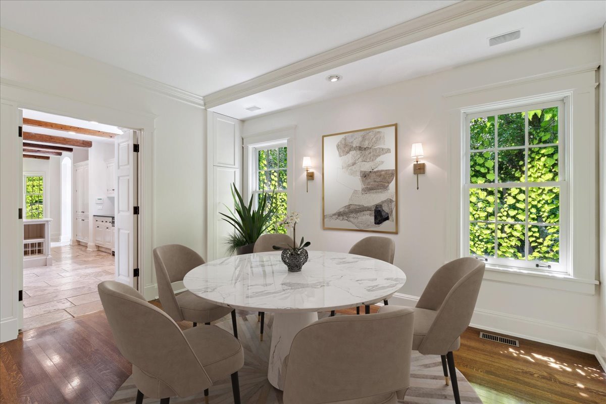 126 Hazel Avenue Glencoe, IL 60022 - Photo 13 of 44 a view of a dining room with furniture and window