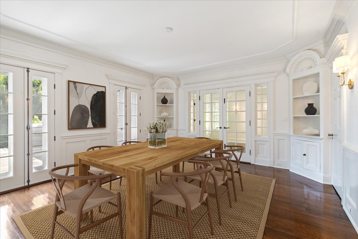 126 Hazel Avenue Glencoe, IL 60022 - Photo 8 of 44 a view of a dining room with furniture and wooden floor