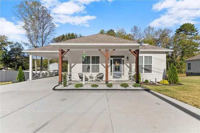 front view of house with a yard