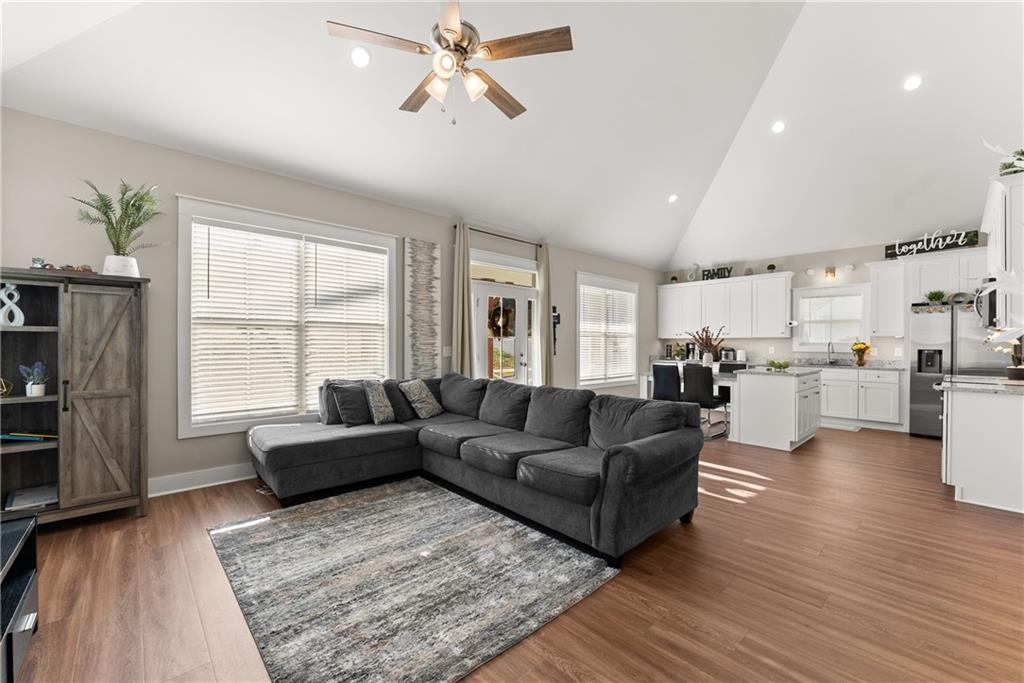 230 Campbell Street Cleveland, GA 30528 - Photo 15 of 37 a living room with furniture and a large window