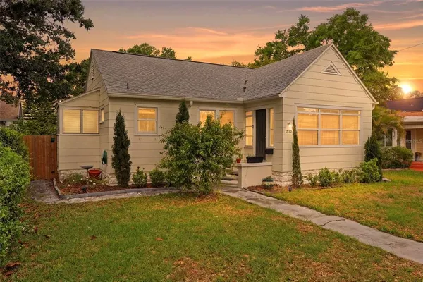 a front view of house with yard