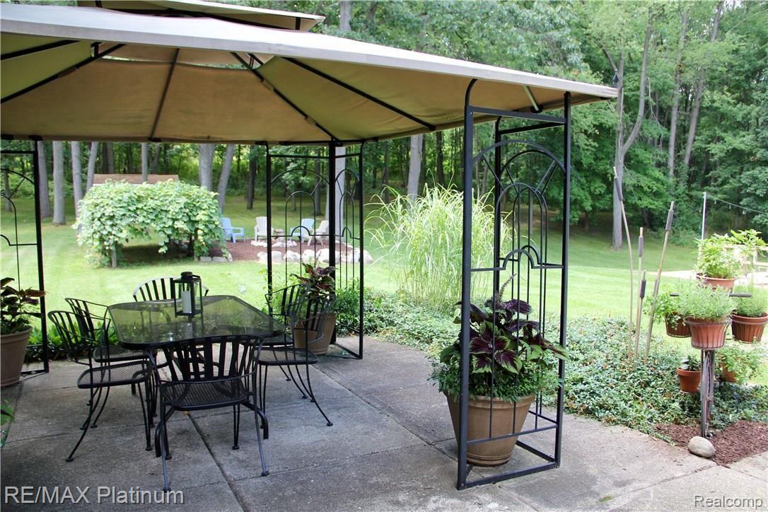 5775 Bullard Road Fenton, MI 48430 - Photo 41 of 50 Concrete Patio with View of Grape Vines.