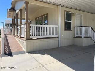 11250 East State Rte 69, Unit 2145 Prescott Valley, AZ 86314 - Photo 2 of 13 #2145 1 Front Porch & Side Entrance - C