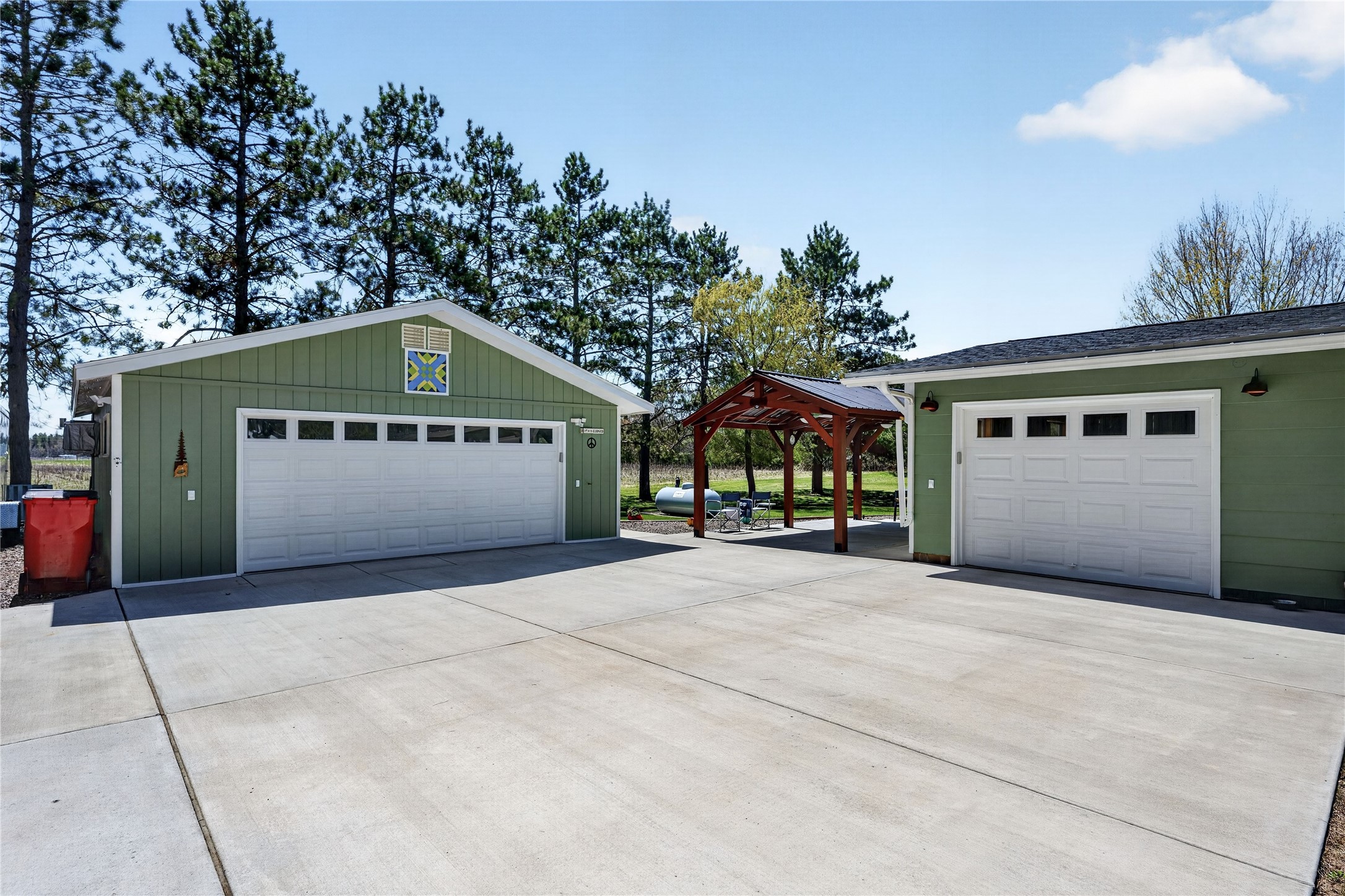 N6581 Mackey Road Springbrook, WI 54875 - Photo 3 of 43 Both garages are heated and insulated.
