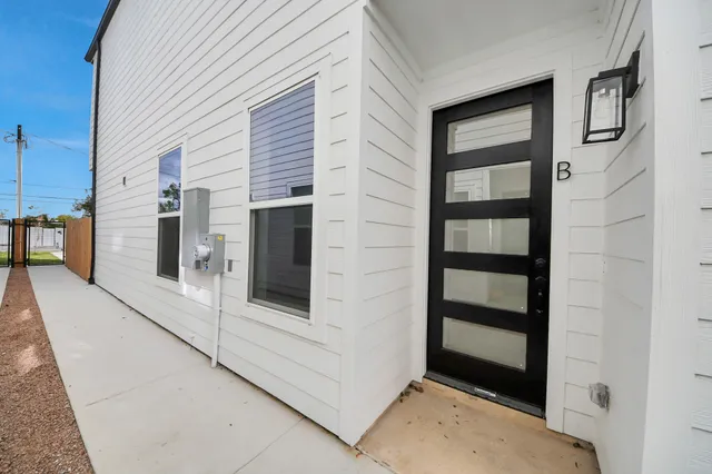 a view of front door