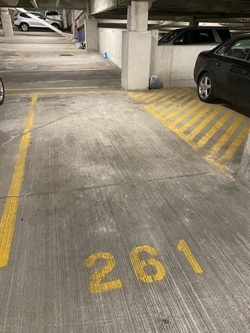 a car parked in garage