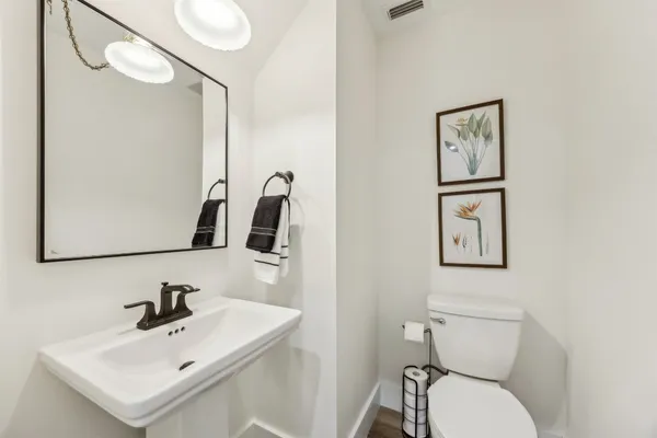 a bedroom with a bed and a cabinets