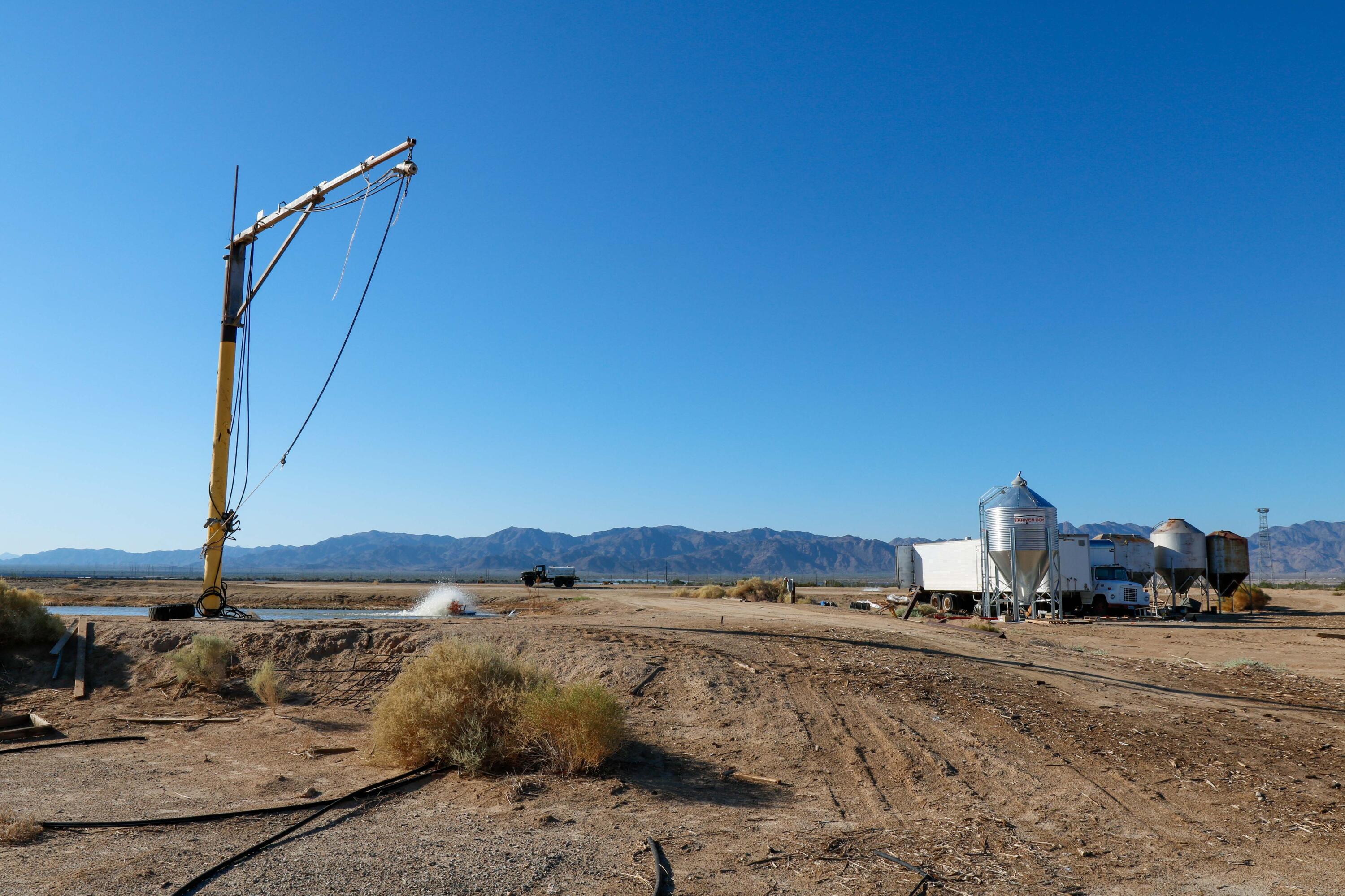 24511 Rice Road Desert Center, CA 92239 - Photo 56 of 65 a view of a lake with a car parked