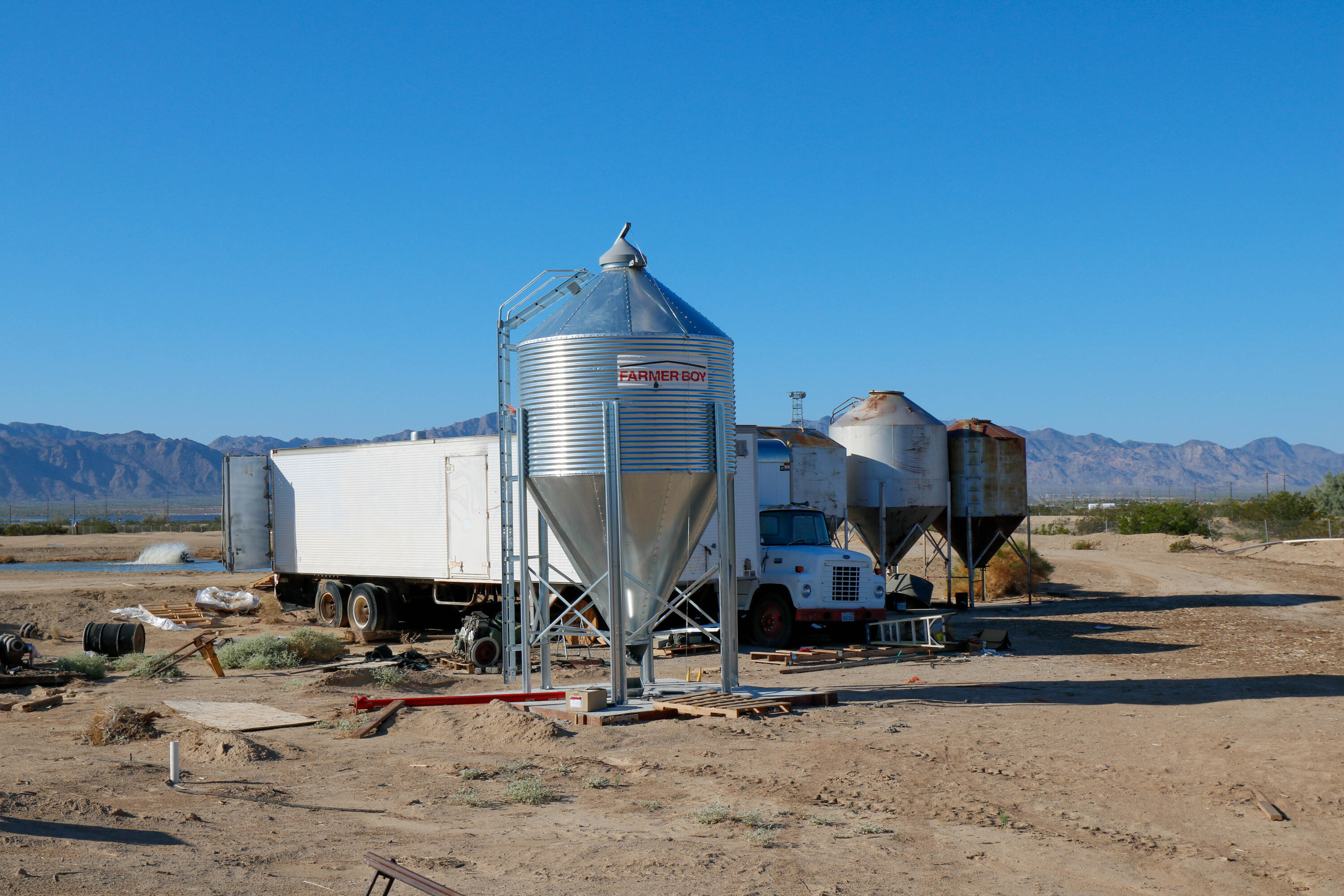 24511 Rice Road Desert Center, CA 92239 - Photo 59 of 65 a view of a kitchen with a sink and cabinets