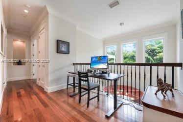 7821 Southwest 54th Court Miami, FL 33143 - Photo 12 of 22 a view of a dining room with furniture window and wooden floor