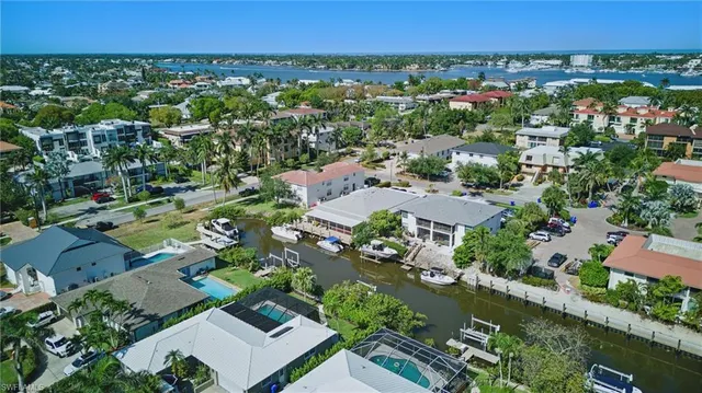 an aerial view of a city with lots of residential buildings