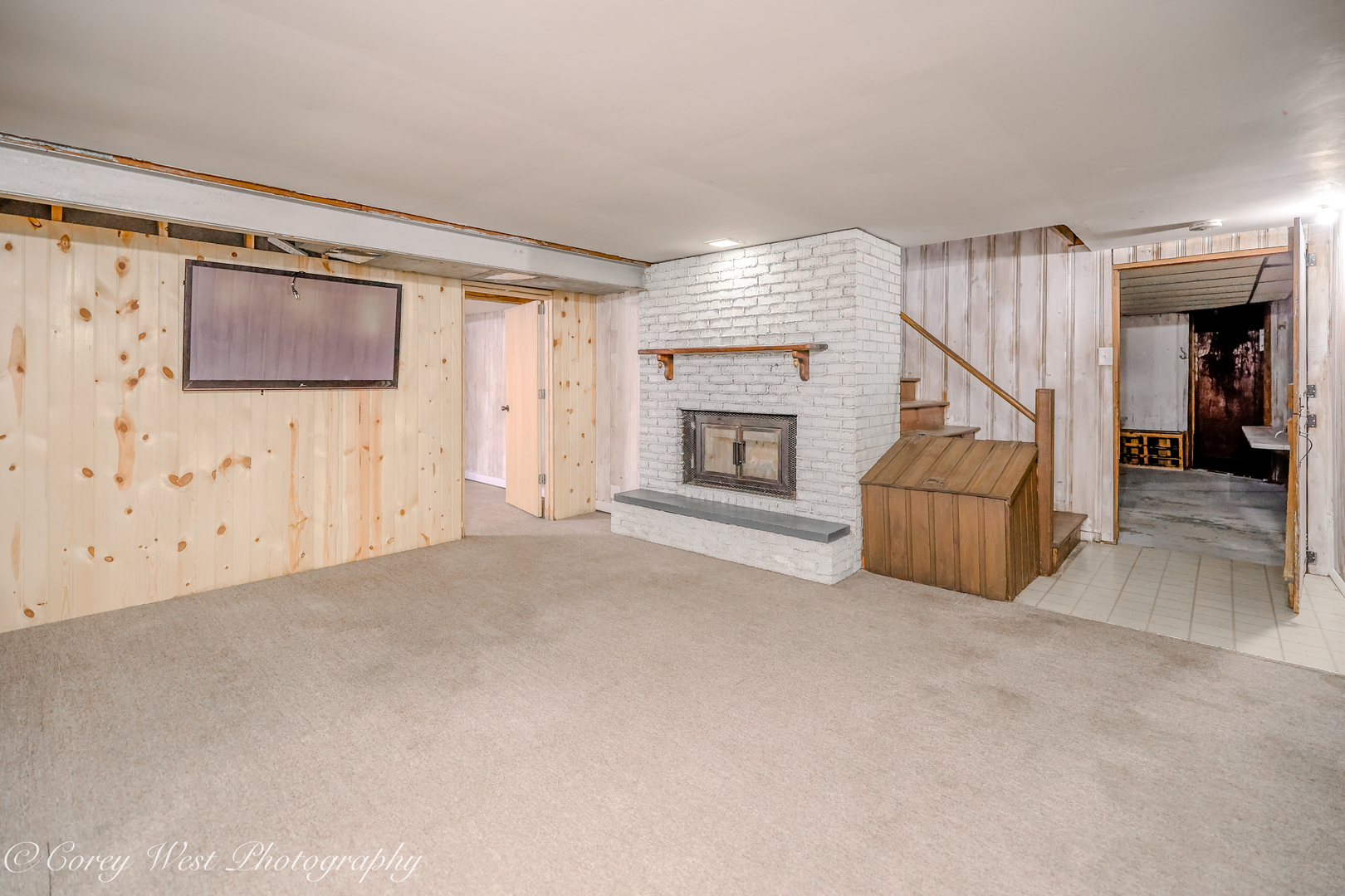 8994 Highway 64 Sycamore, IL 60178 - Photo 27 of 37 a view of an empty room with a fireplace