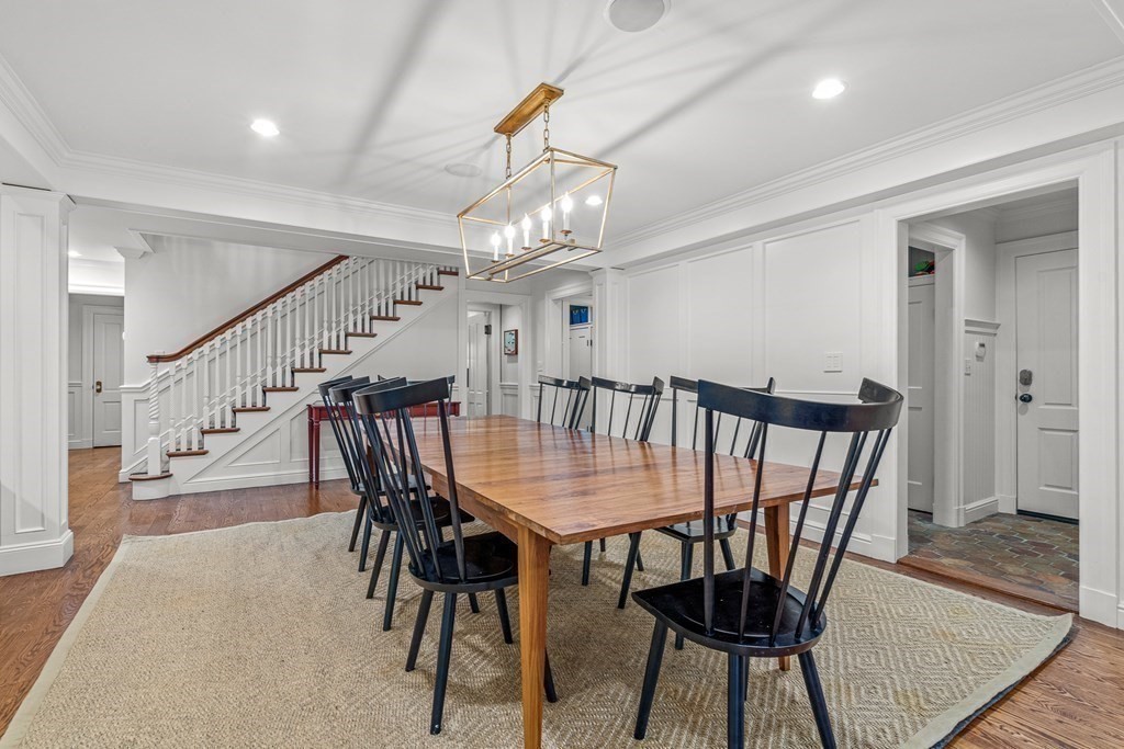 15 Woodcliff Road Wellesley, MA 02481 - Photo 13 of 31 a view of a dining room with furniture and wooden floor