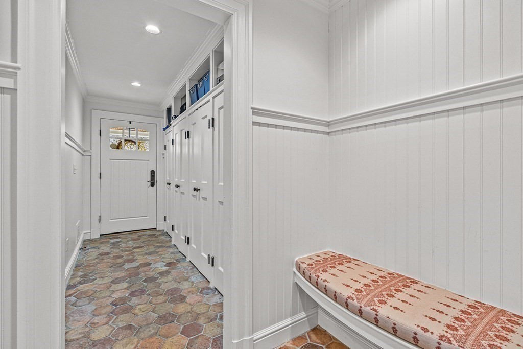 15 Woodcliff Road Wellesley, MA 02481 - Photo 29 of 31 a view of room with stairs and a ceiling fan