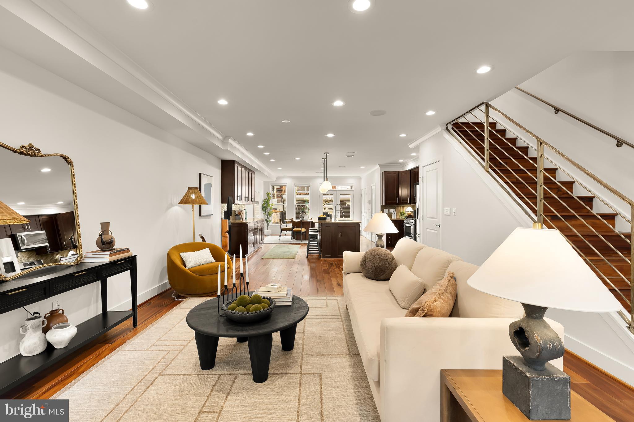 1350 Perry Place Northwest Washington, DC 20010 - Photo 1 of 53 a living room with furniture and a flat screen tv