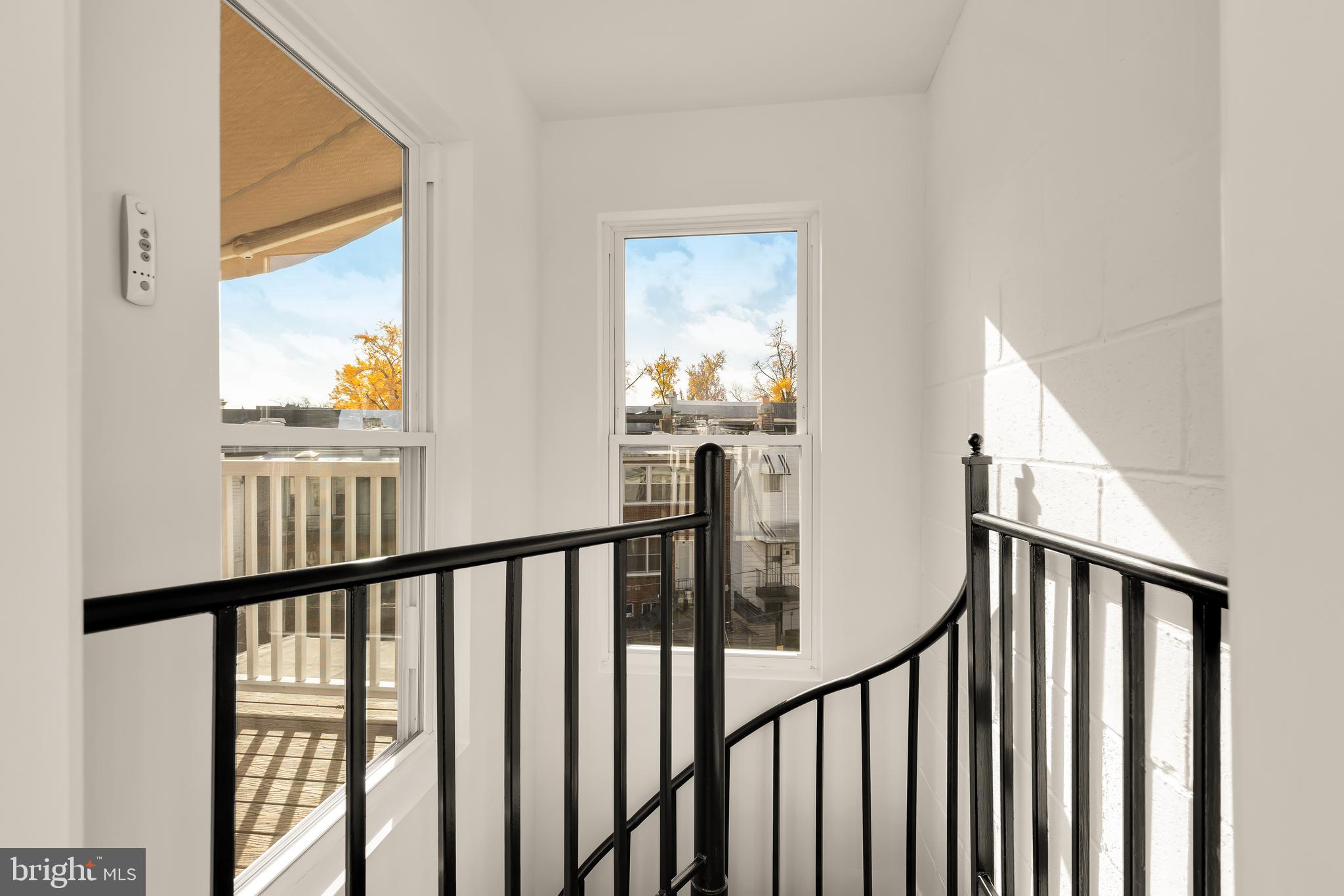 1350 Perry Place Northwest Washington, DC 20010 - Photo 32 of 53 a view of a balcony with wooden floor