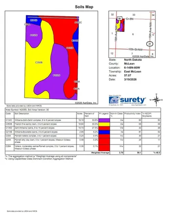 $1 | 18 St Nw Parcel 4 Turtle Lake, Turtle Lake, ND 58575