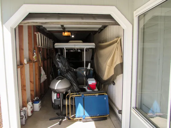 a view of storage and utility room