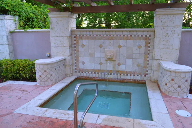 a view of a bathroom with wooden floor