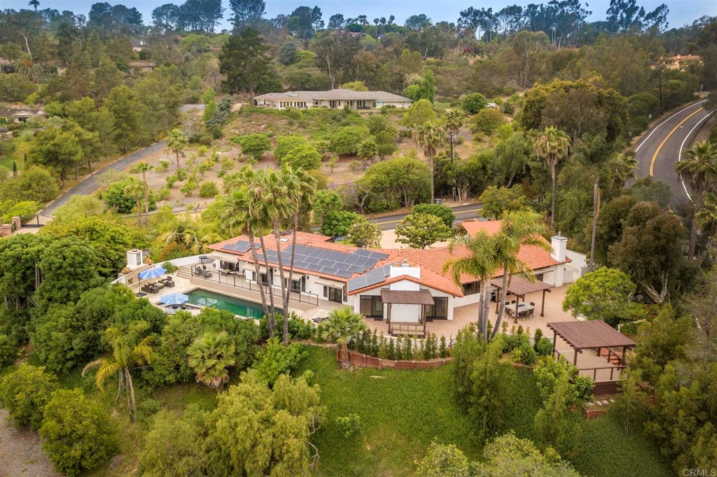 17143 Los Morros Rancho Santa Fe, CA 92067 - Photo 2 of 32 View of the estate and surrounding land. The property is in walking distance to Richardson Field.