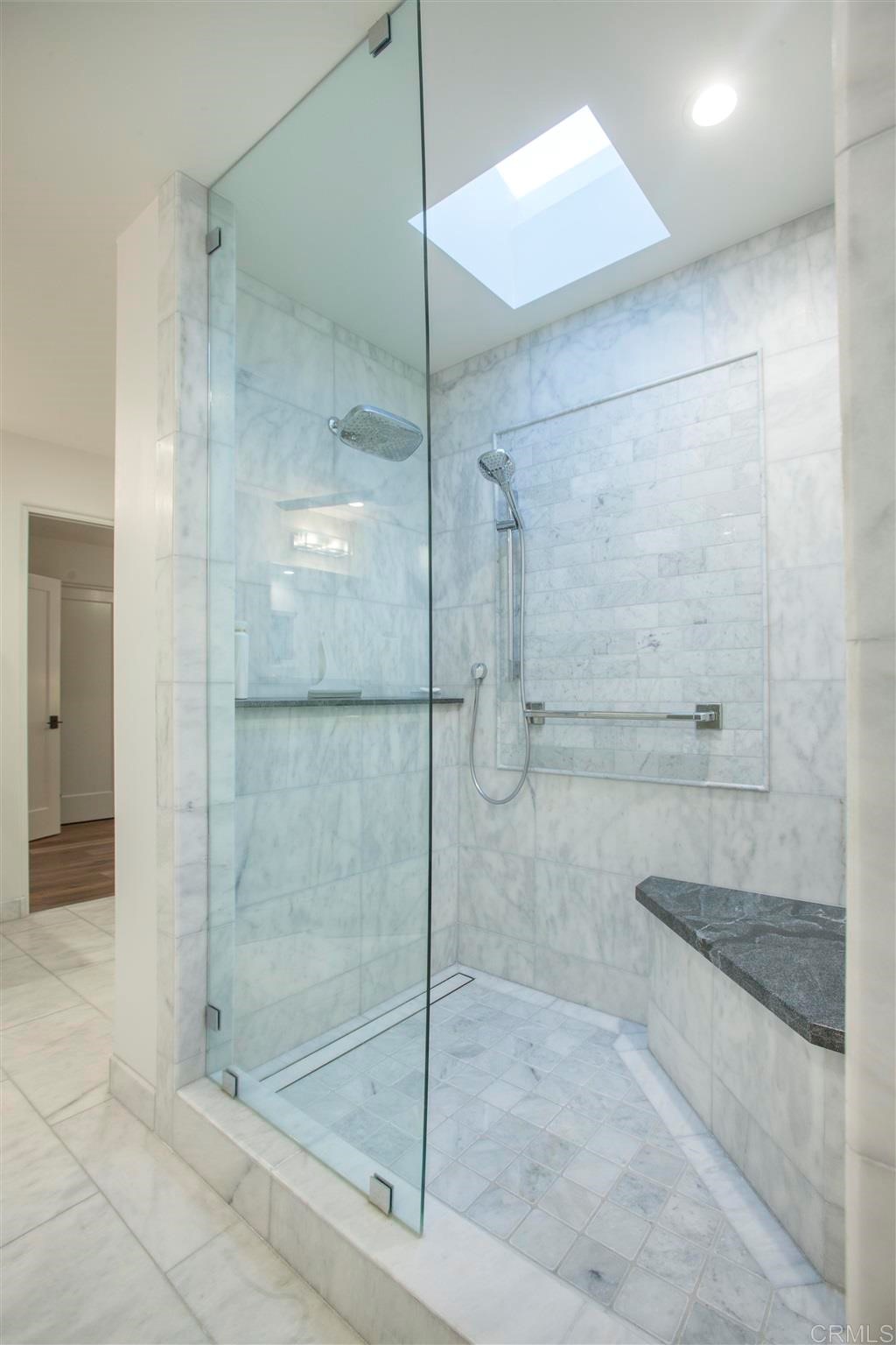 17143 Los Morros Rancho Santa Fe, CA 92067 - Photo 20 of 32 Rain showerhead plus hand held shower for washing the toes.