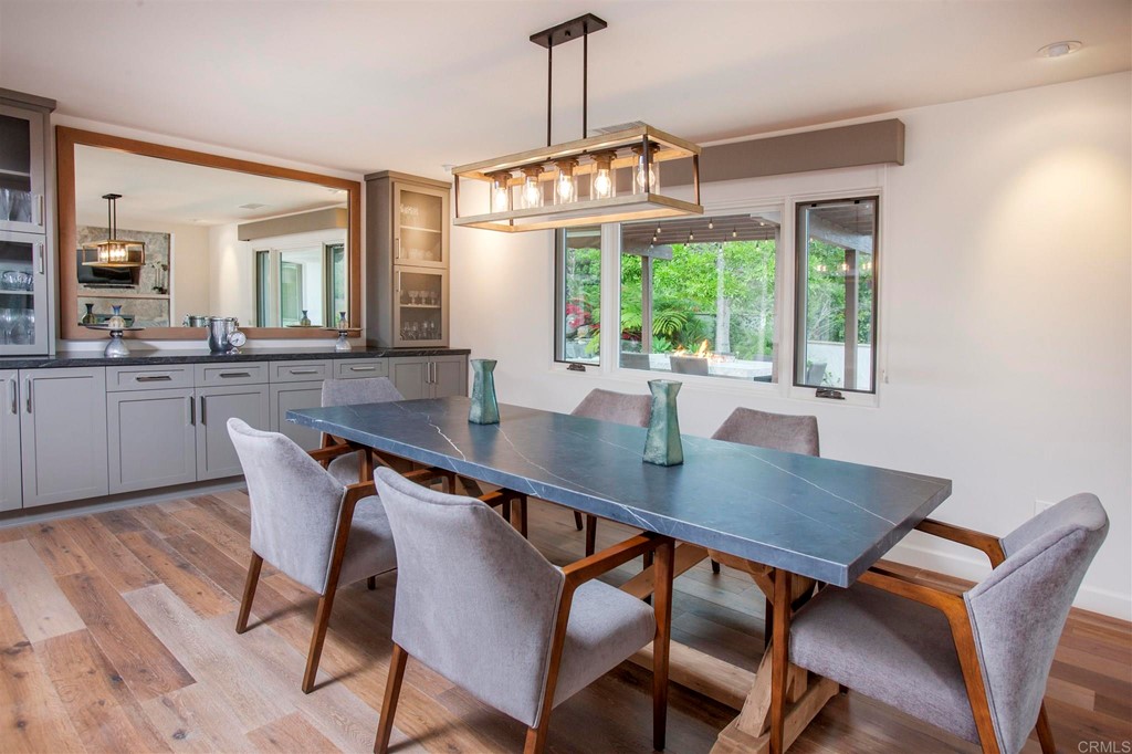 17143 Los Morros Rancho Santa Fe, CA 92067 - Photo 10 of 32 Formal dining room with built in cabinetry. Plenty of space for glassware and dishes.