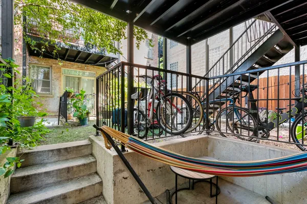 a view of outdoor seating