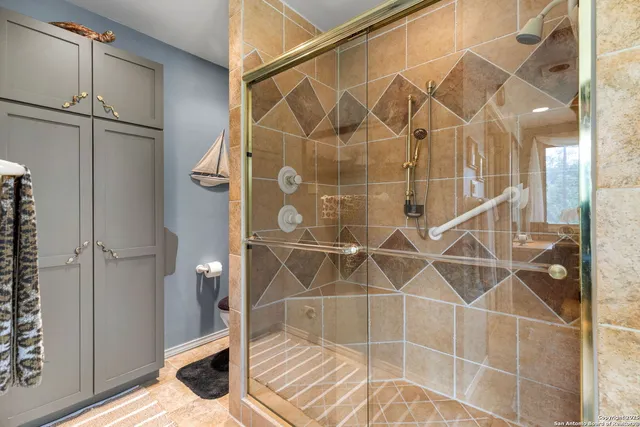 a bed room with a bed and a window