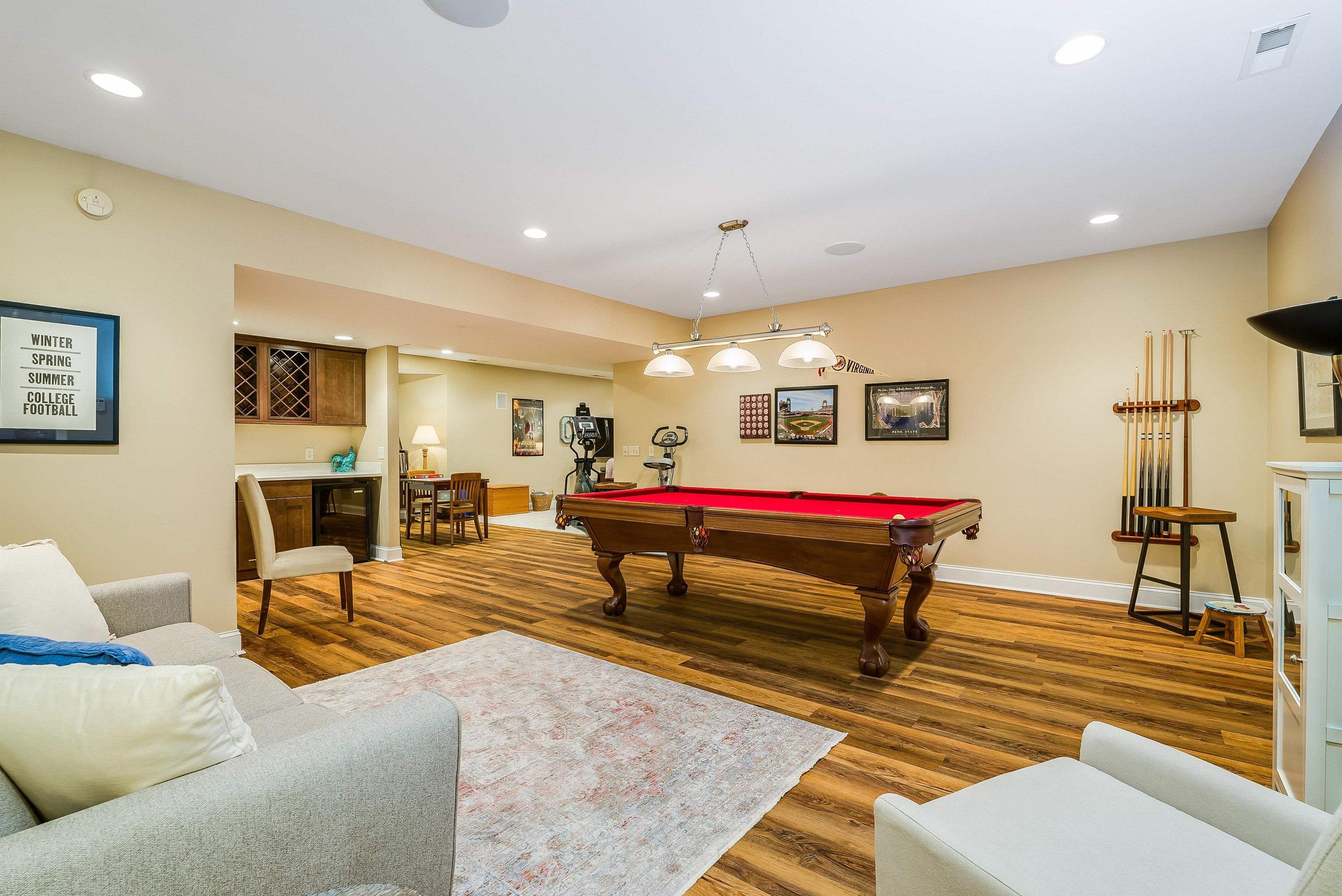 3525 Traveler Road Harrisonburg, VA 22801 - Photo 61 of 70 a room with furniture pool table flat screen tv and windows