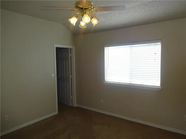a view of a chandelier in a room