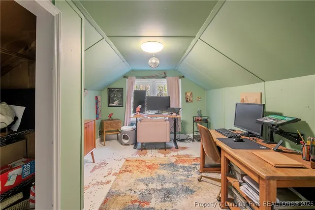 a room with furniture