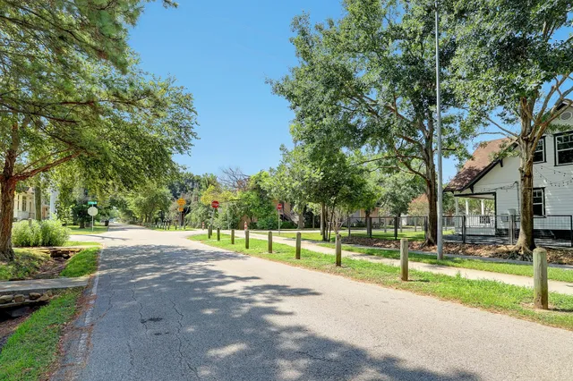 a view of street with shops