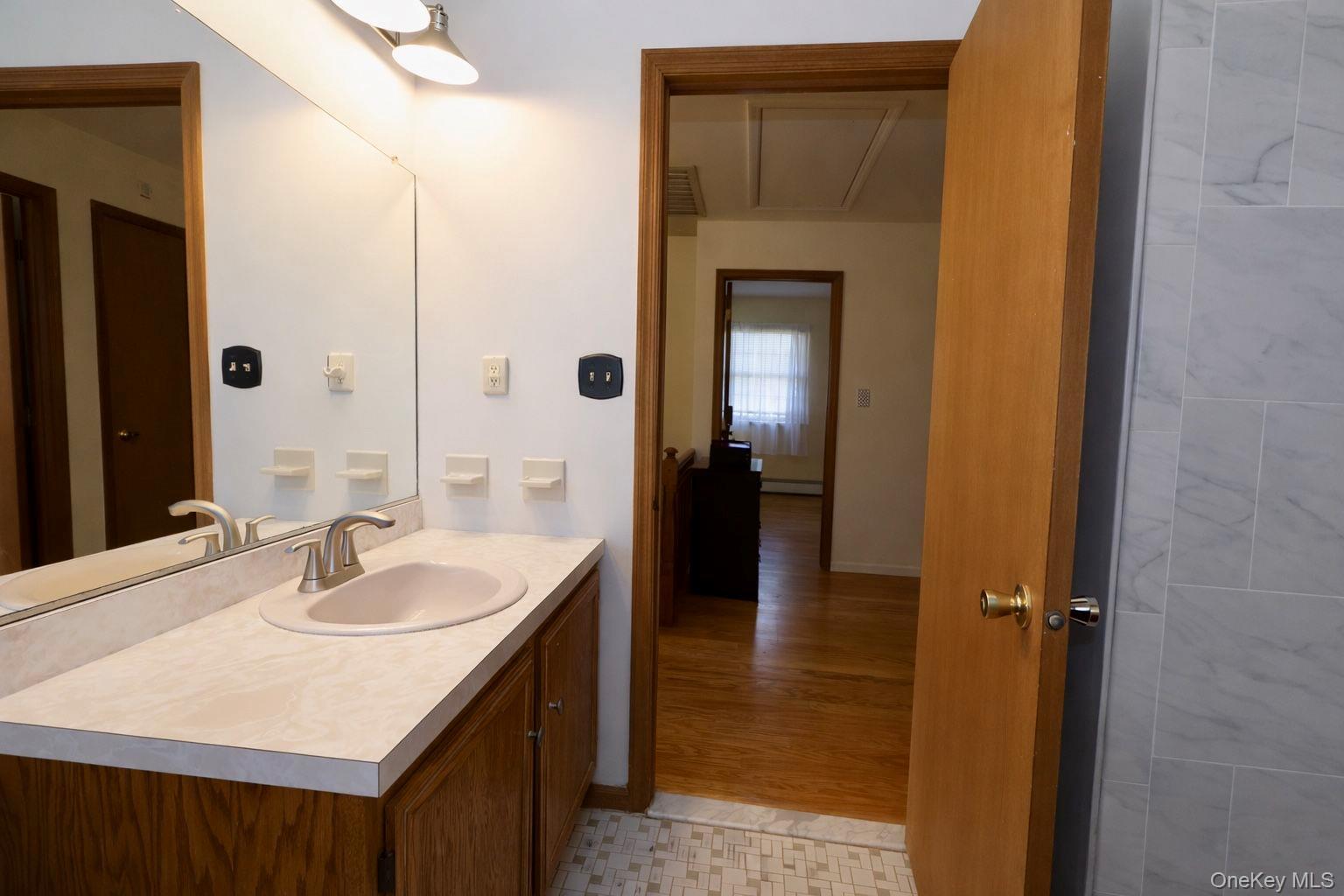 20 Day Road Campbell Hall, NY 10916 - Photo 27 of 41 a bathroom with a sink and a mirror