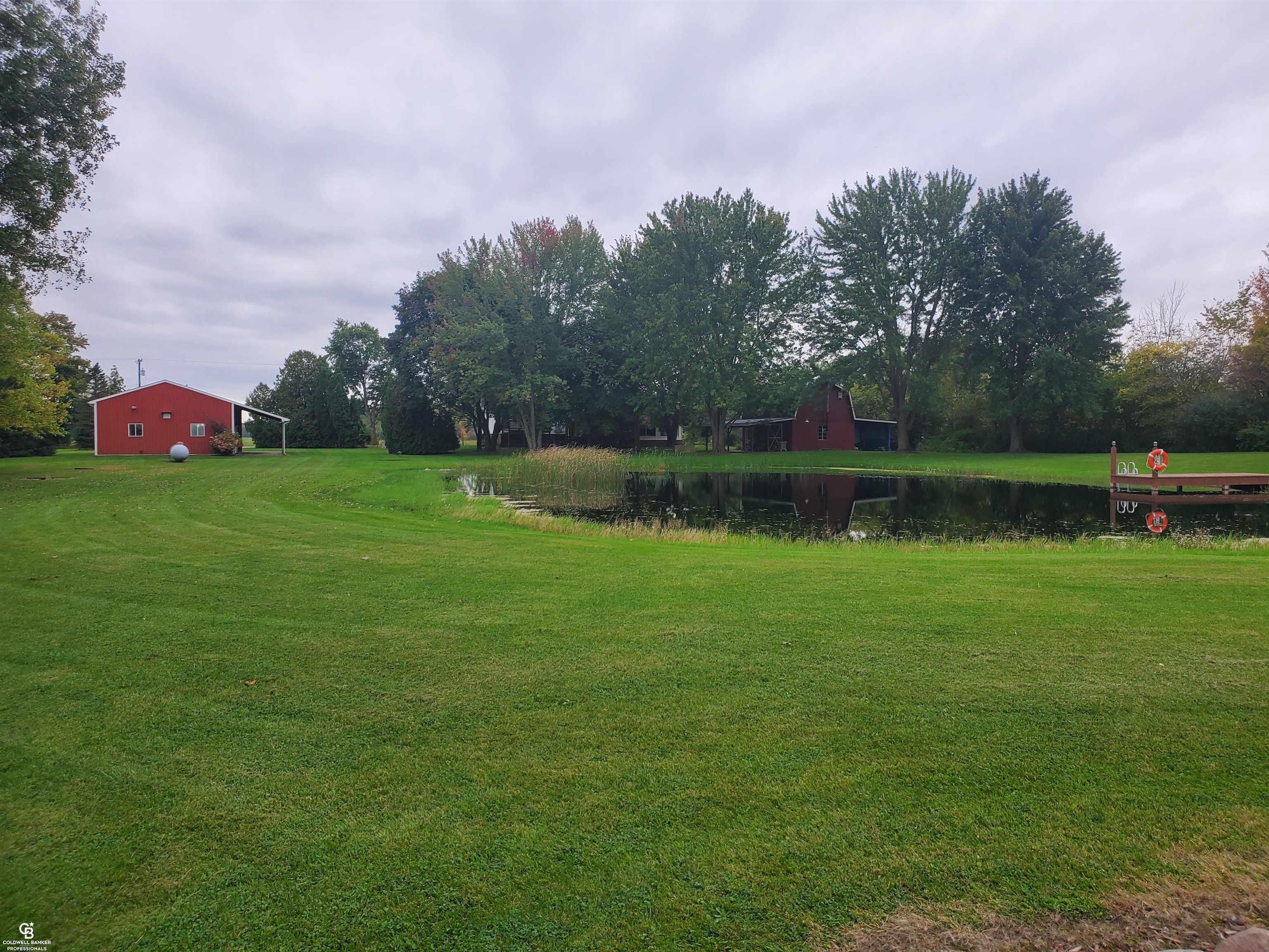 10430 Foley Road Avoca, MI 48006 - Photo 12 of 31 Rear View of Pond