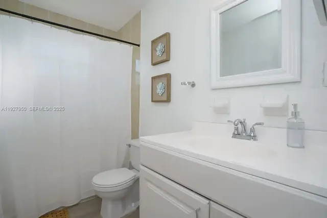 a bathroom with a sink toilet and vanity