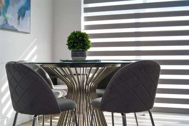 a close view of chairs and sitting area