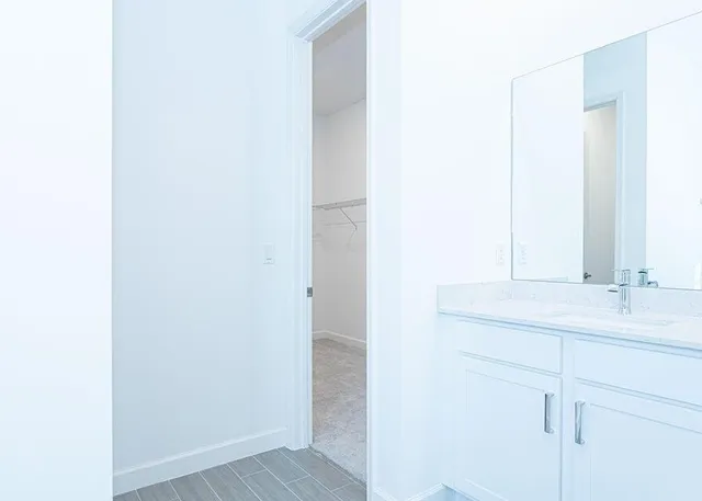 a view of an empty room