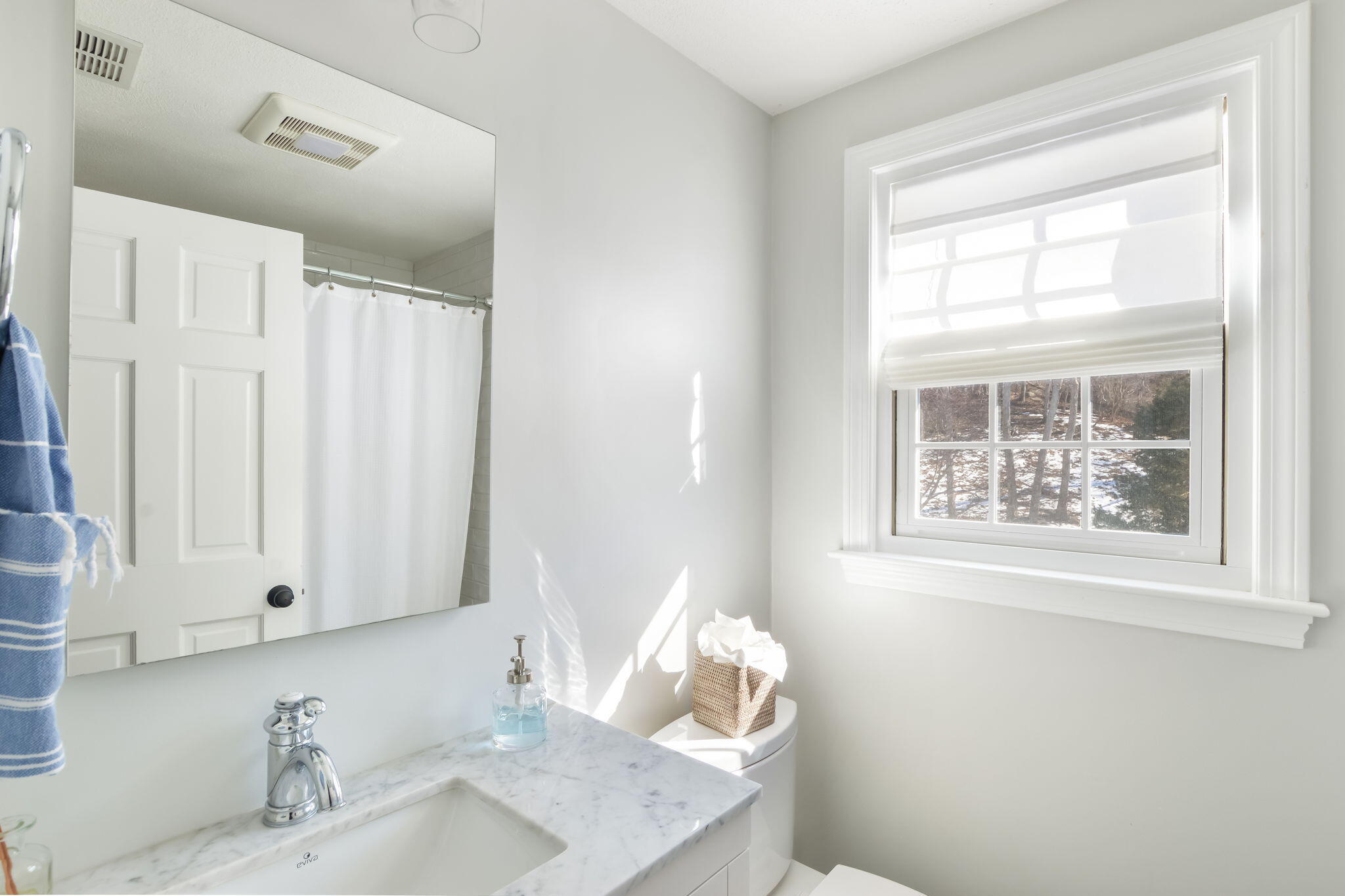 15 Marvin Circle Falmouth, MA 02540 - Photo 28 of 47 a bathroom with a sink vanity and a mirror