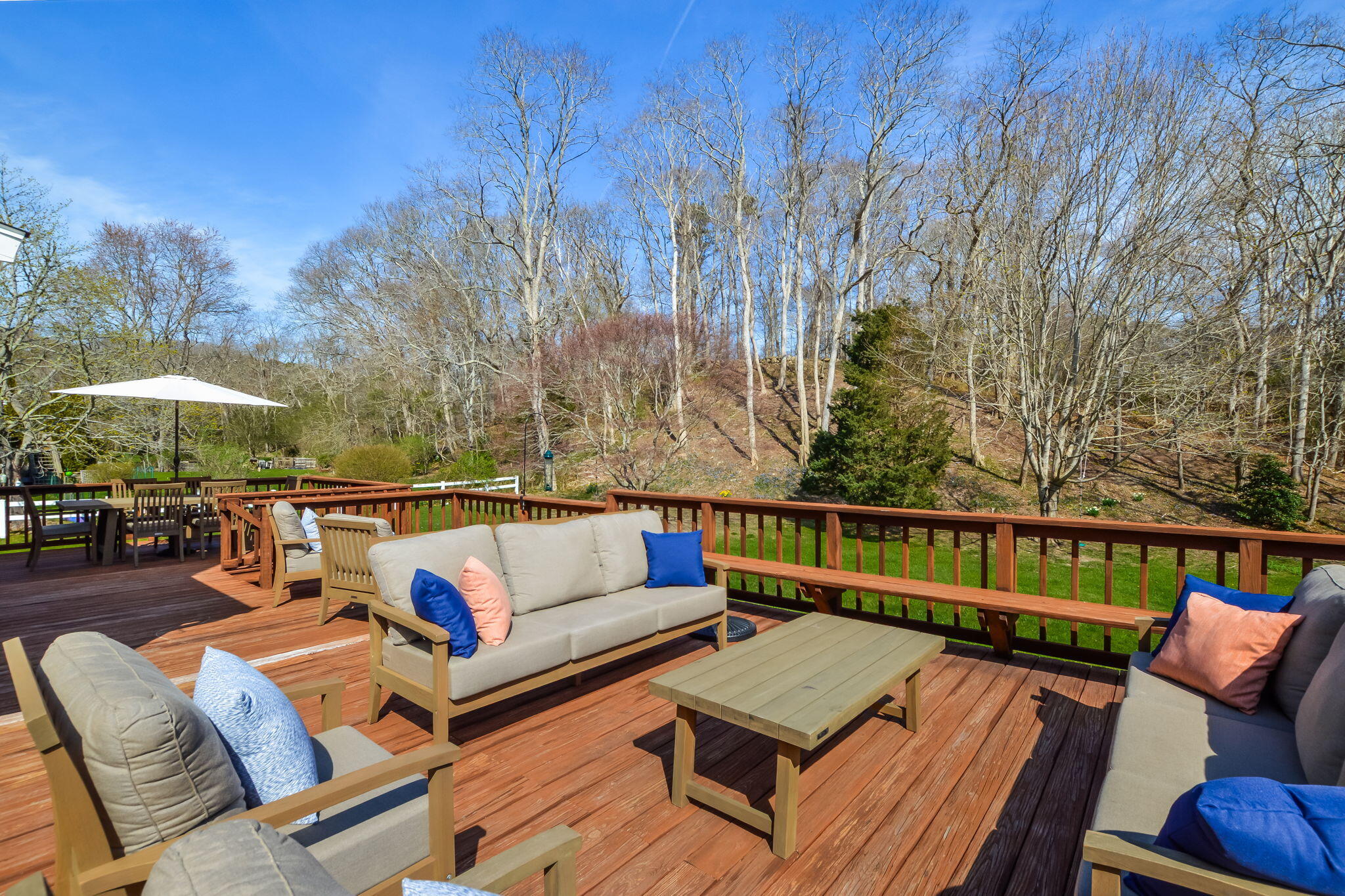 15 Marvin Circle Falmouth, MA 02540 - Photo 42 of 47 a roof deck with couches and wooden floor