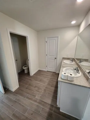 a utility room with washer and dryer