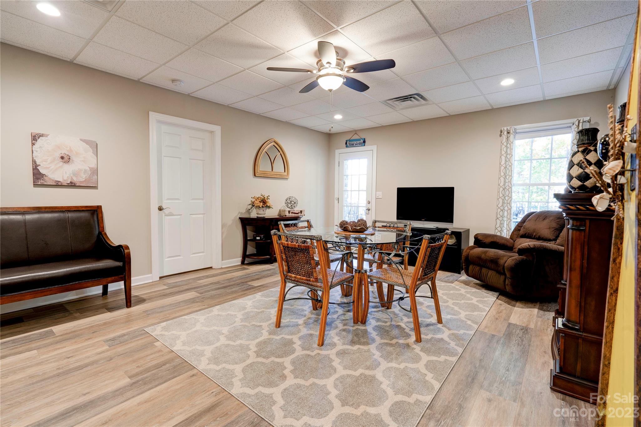 154 Harbor Point Drive Cherryville, NC 28021 - Photo 24 of 40 a view of a livingroom with furniture and a flat screen tv