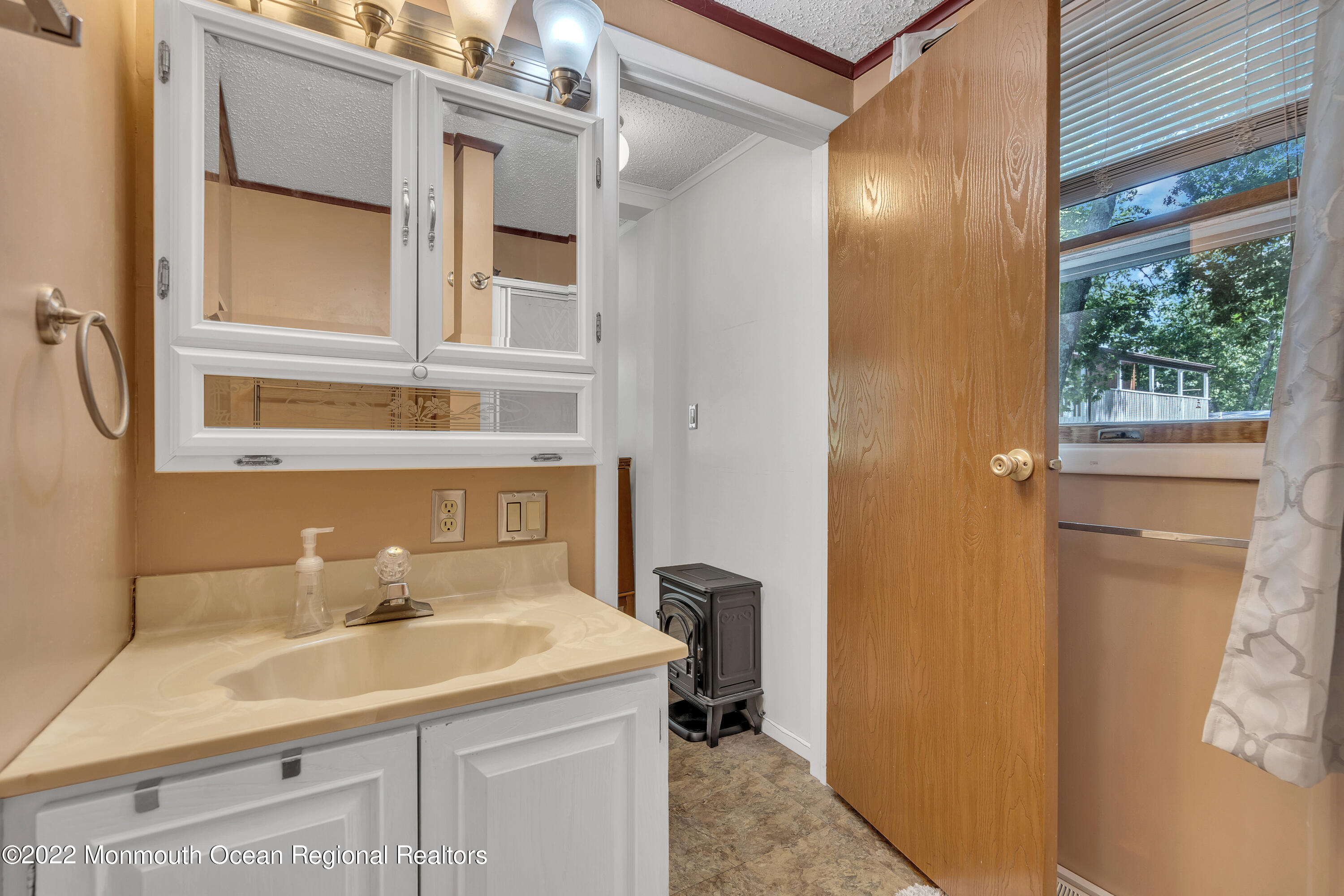 356 Cedar Swamp Road Jackson, NJ 08527 - Photo 27 of 56 a bathroom with a sink and a mirror